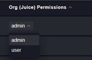 User Permissions Options